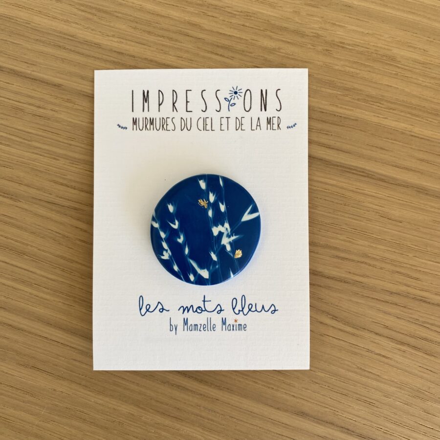 Les Mots Bleus - Broche Hirondelles