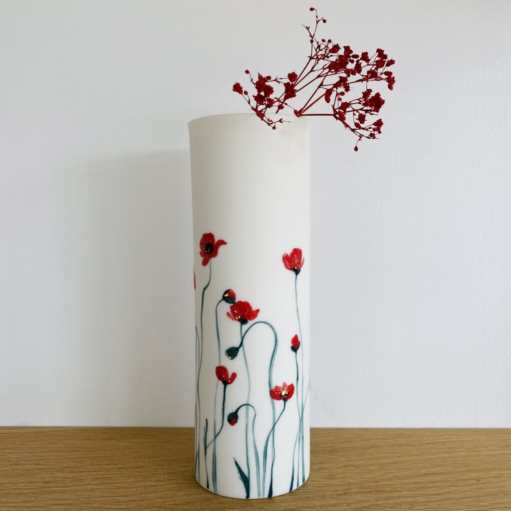 Herbier - Vase 'Coquelicots'