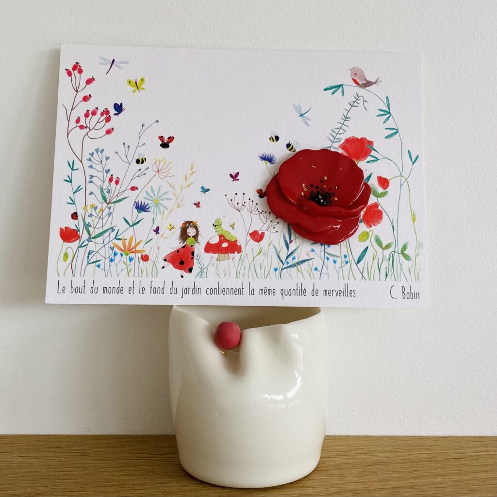 Broche Coquelicot