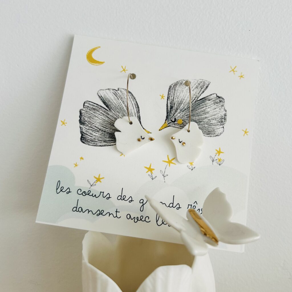 Créoles ginkgo - Petits oiseaux