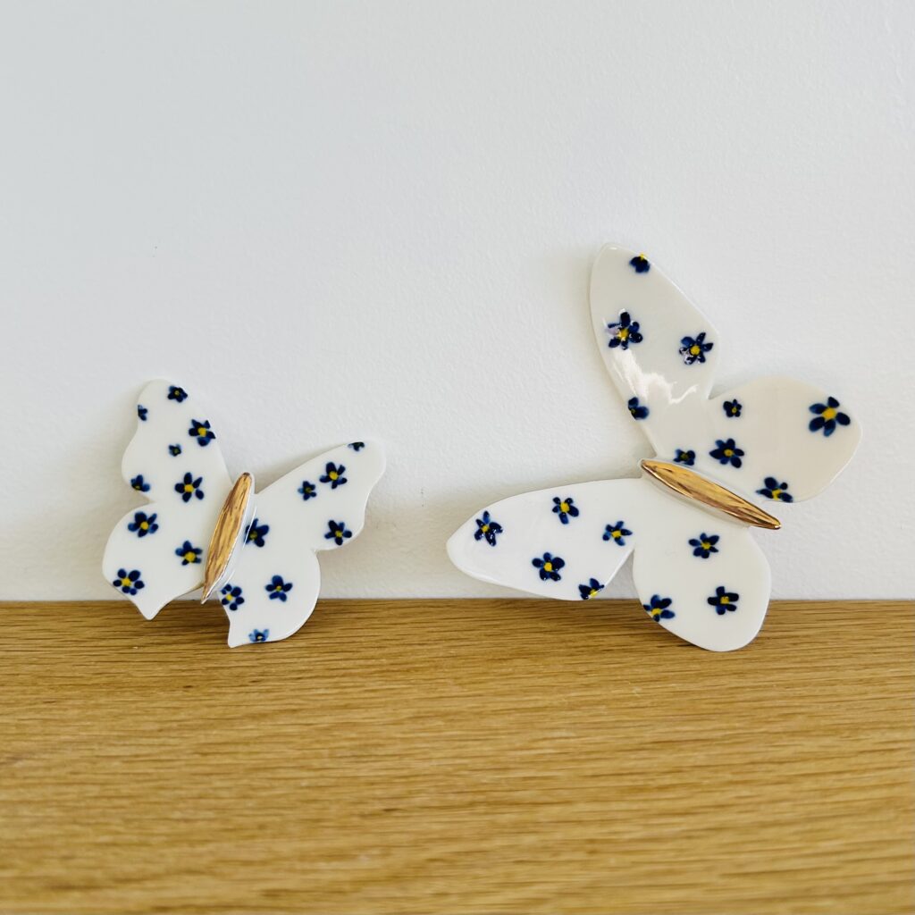 En  Papillonnage - Fleur Bleue