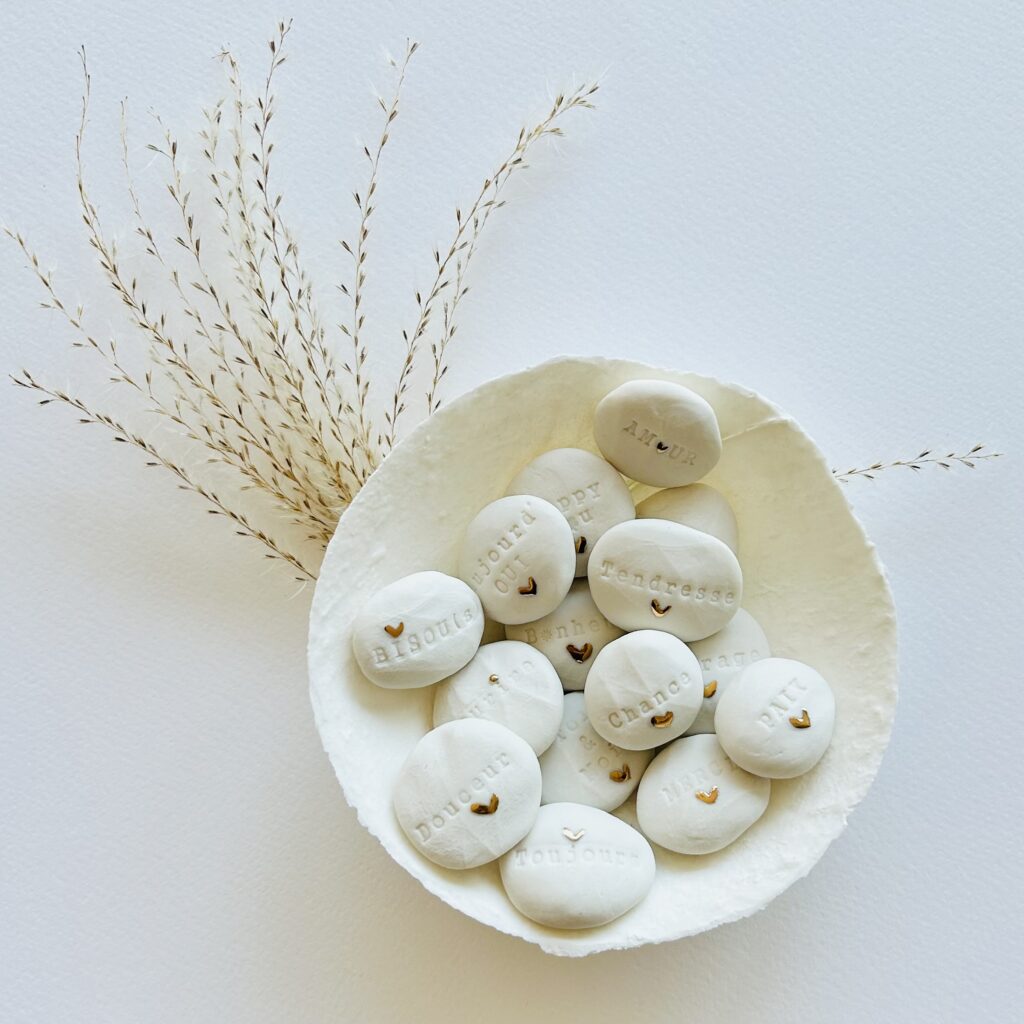 En un mot - Mot doux en porcelaine