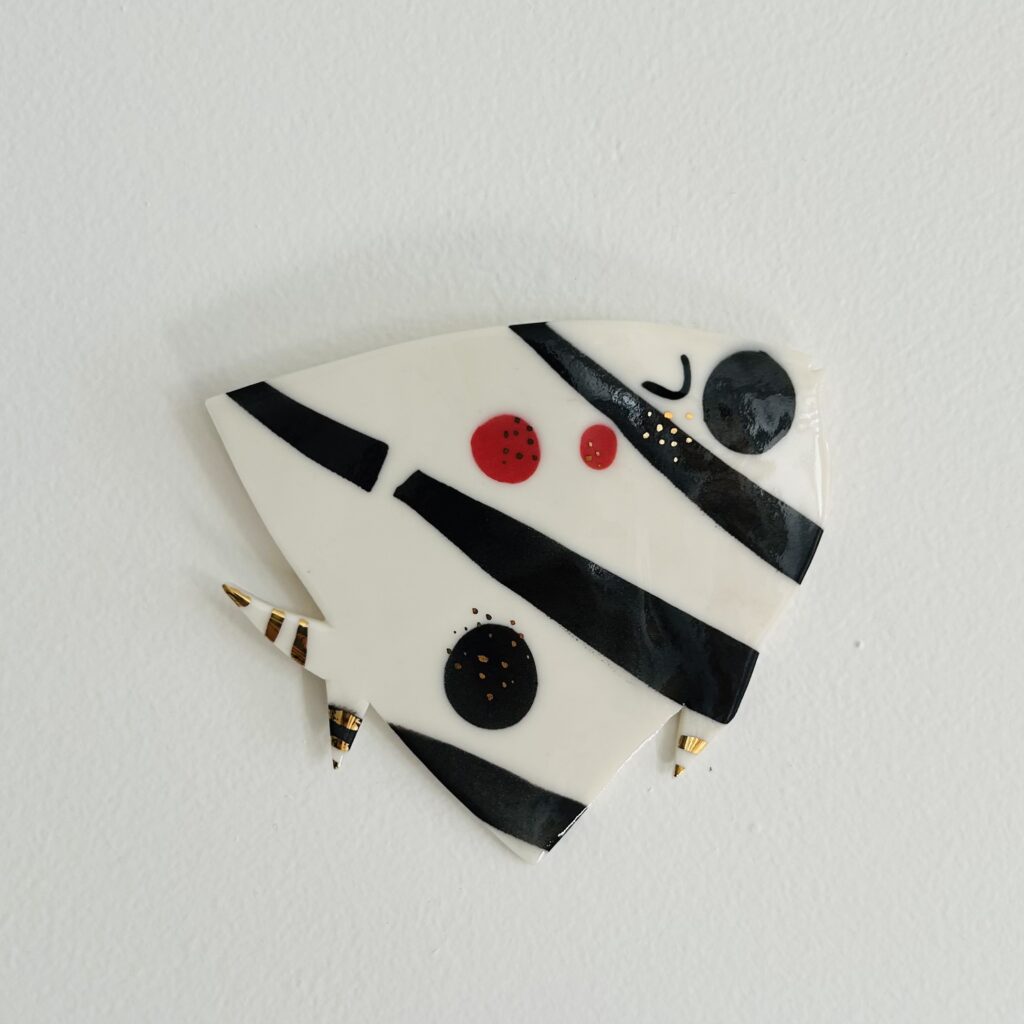 Raymond le Poisson Papillon - Noir et rouge